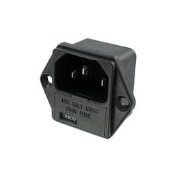 1 pcs : 755-00/28 - AC Power Entry Modules SCREW MT SLDR TAB