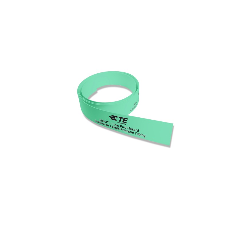 50 pcs - TE Connectivity Cross Linked Polyolefin Green Cable Sleeve, 50m Length, HX-CT Series
