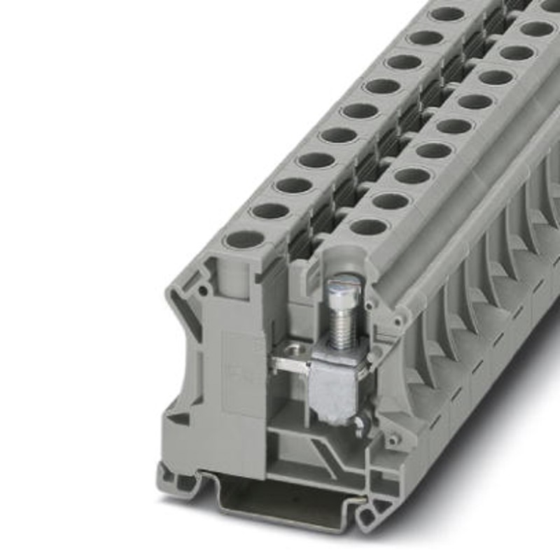 5 pcs - Phoenix Contact UTI 16 Series Grey Feed Through Terminal Block, 6 - 25mm², Single-Level, Screw Termination