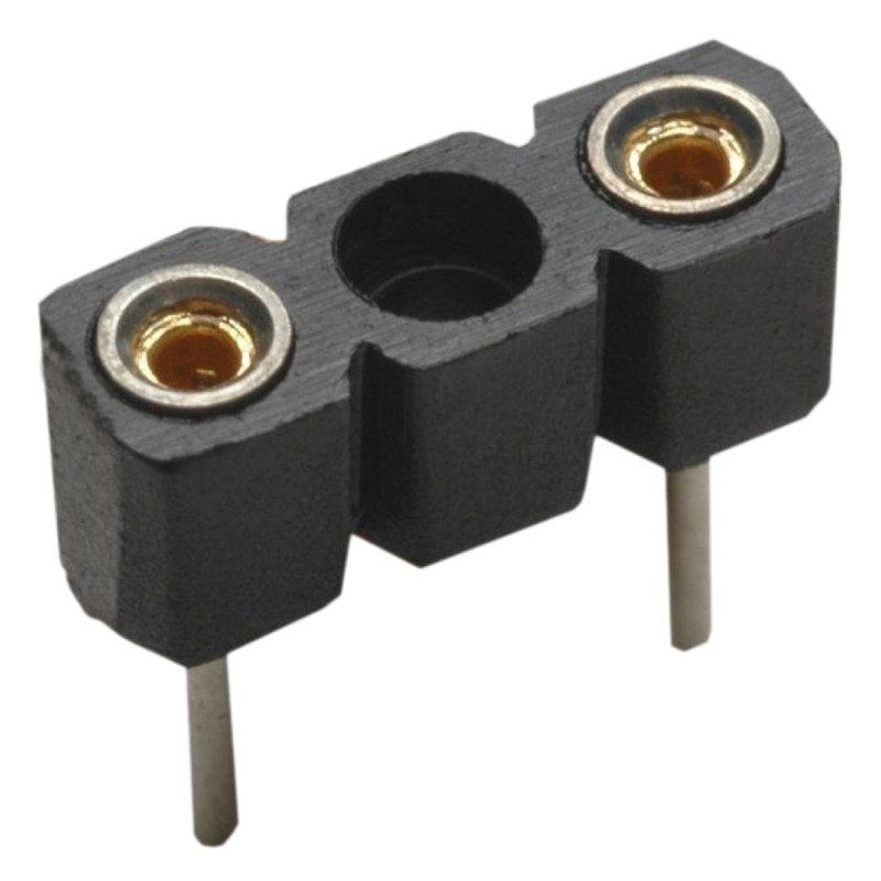5 pcs - 2 Way HARWIN Vertical Through Hole 5.08mm SIL Socket, Solder, 1.5A