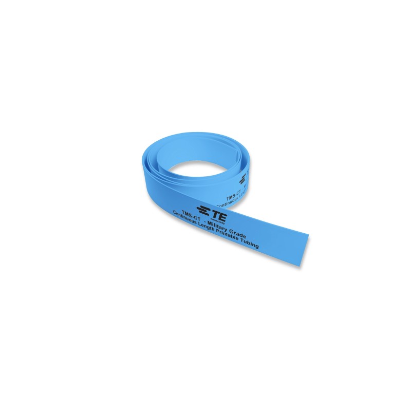 50 pcs - TE Connectivity Cross Linked Polyolefin Blue Cable Sleeve, 50m Length, TMS-CT Series