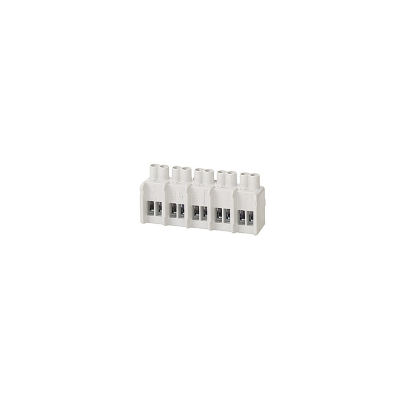 1 pcs - HENSEL DK Series Terminal Block, 5-Way, 32A, 1.5-6 mm² Wire, Clamp Termination