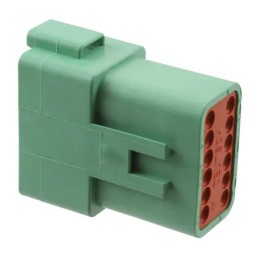 2 pcs - TE Connectivity, DEUTSCH DT Automotive Connector Plug 12 Way, Wire Termination