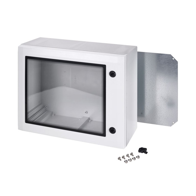 1 pcs - Fibox Polycarbonate Wall Box, IP65, 200 mm x 300 mm x 150mm