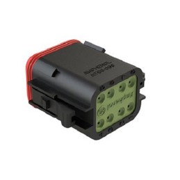 2 pcs - Amphenol Industrial, AT Cable connector Socket 8 Way, Crimp Termination