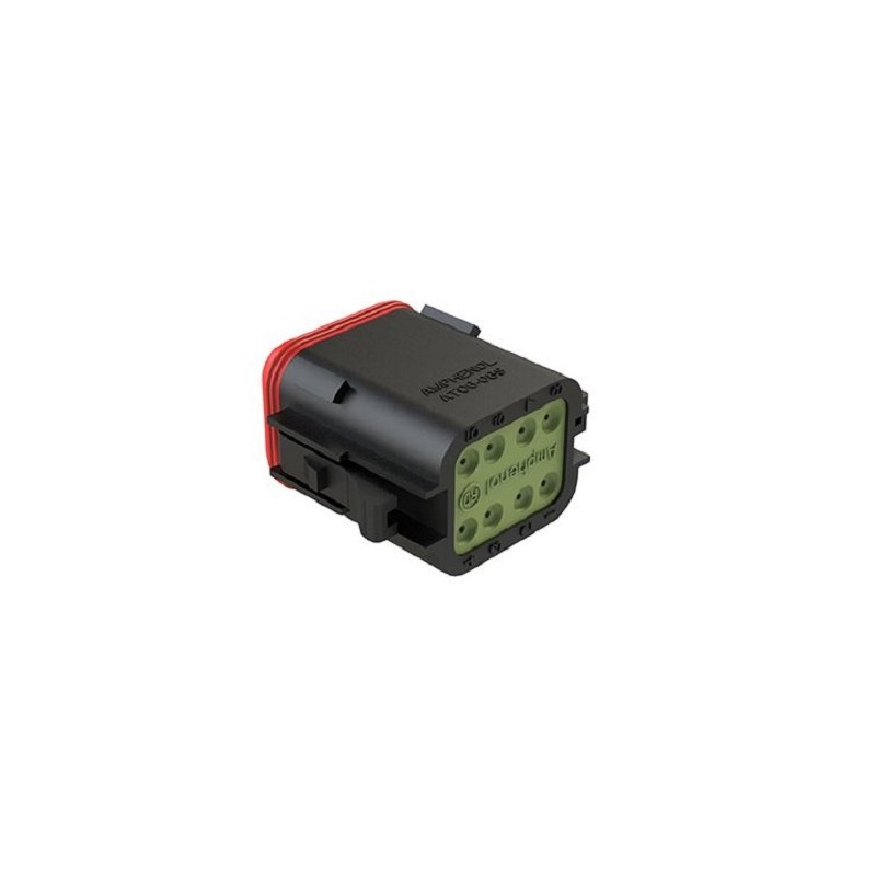 2 pcs - Amphenol Industrial, AT Cable connector Socket 8 Way, Crimp Termination