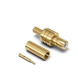 2 pcs - Wurth Elektronik WR-SMB Series, jack Cable Mount SMB Connector, 50Ω, Crimp Termination, Straight Body