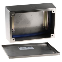 1 pcs - Rittal HD Series Stainless Steel Terminal Box, IP66, IP69K, 300 mm x 200 mm x 120mm