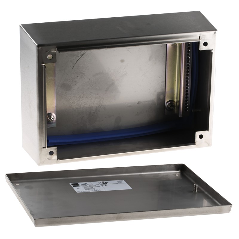 1 pcs - Rittal HD Series Stainless Steel Terminal Box, IP66, IP69K, 300 mm x 200 mm x 120mm