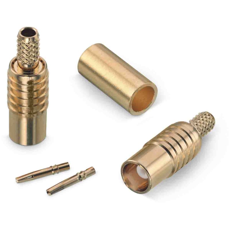 2 pcs - Wurth Elektronik WR-MCX Series, jack Cable Mount MCX Connector, 50Ω, Crimp Termination, Straight Body