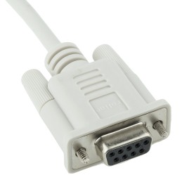 1 pcs - Roline Male 9 Pin D-sub to Female 9 Pin D-sub Serial Cable, 3m
