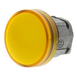 1 pcs - Schneider Electric Orange Pilot Light Head, 22mm Cutout Harmony XB4 Series