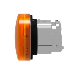 1 pcs - Schneider Electric Orange Pilot Light Head, 22mm Cutout Harmony XB4 Series