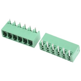 5 pcs - Phoenix Contact 3.81mm Pitch 6 Way Right Angle Pluggable Terminal Block, Header, Through Hole, Solder Termination