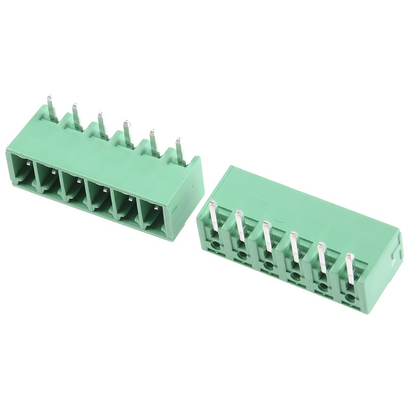 5 pcs - Phoenix Contact 3.81mm Pitch 6 Way Right Angle Pluggable Terminal Block, Header, Through Hole, Solder Termination