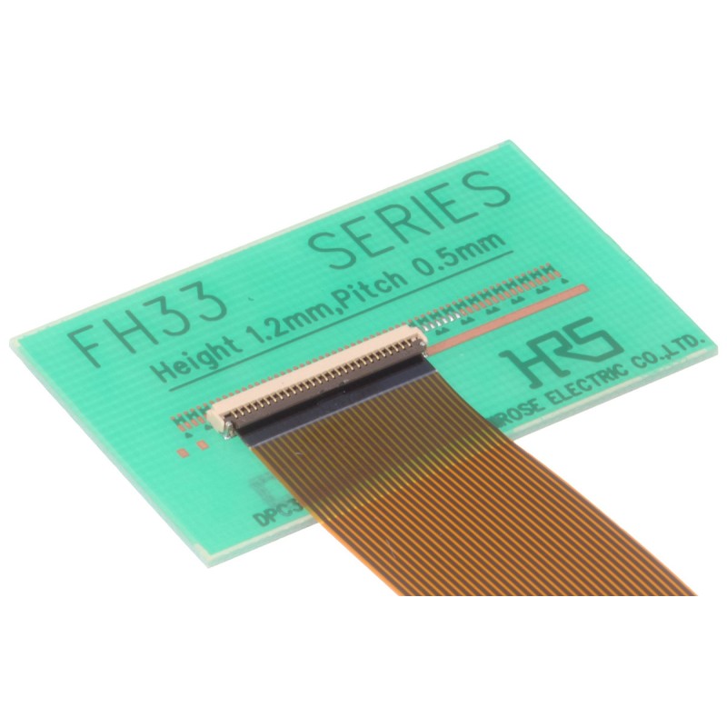 5 pcs - Hirose, FH33 1mm Pitch 4 Way Straight Female FPC Connector, ZIF Bottom Contact