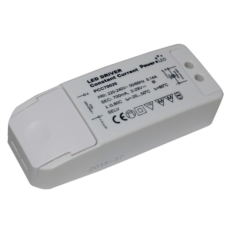 1 pcs - PowerLED LED Driver, 2 - 29V Output, 17W Output, 700mA Output, Constant Current
