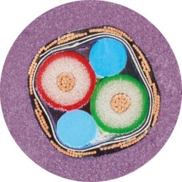 50 pcs - Igus chainflex CFBUS.PVC Data Cable, 2 Cores, 0.25 mm², Screened, 50m, Purple PVC Sheath, 23 AWG