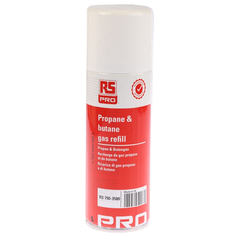 1 pcs - RS PRO Soldering Accessory Gas Refill, for use with Gas Blowtorches