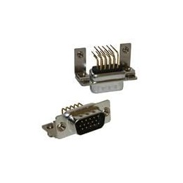 1 pcs : 181-M26-213R141 - D-Sub High Density Connectors 26P HD Fem Vert Dip Machin Nickl W/Bdlck