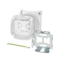 1 pcs - HENSEL DK Series Grey Polypropylene Terminal Box, IP66, 0 Terminals, 62 x 93 x 93mm