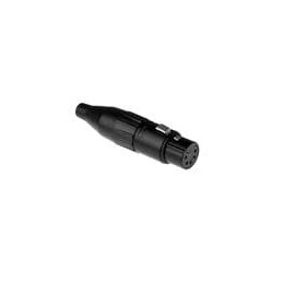 1 pcs : AC5FB-AU BULK - XLR Connectors FML SKT 5 CONT BLK POLY