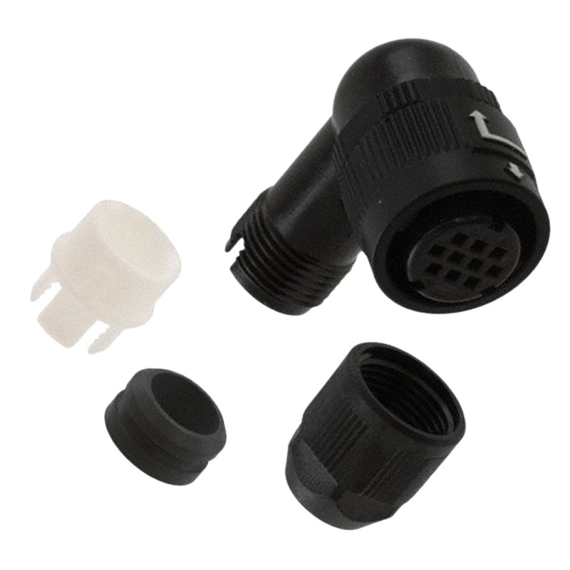 1 pcs - Hirose Circular Connector, 10 Contacts, Cable Mount, Miniature Connector, Plug, Female, IP67, IP68, HR34B Series