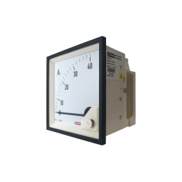1 pcs - RS PRO Analogue Panel Ammeter 40 (Input)A AC, 92mm x 92mm, 1 % Moving Iron