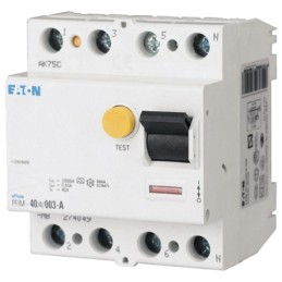 1 pcs - Eaton RCD, 80A, 4 Pole, 30mA, Type AC