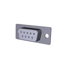 1 pcs : 172-E09-213R021 - D-Sub Standard Connectors 9P FEMALE DIP SOLDER .250' NUTS B/S