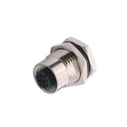 1 pcs : 860RD04-213R004 - Circular Metric Connectors M12 4 P D CODE F VER PNL MNT REAR 10u