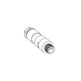1 pcs : 120091-0004 - Circular Metric Connectors NC 3P M/M-ATTACH STR