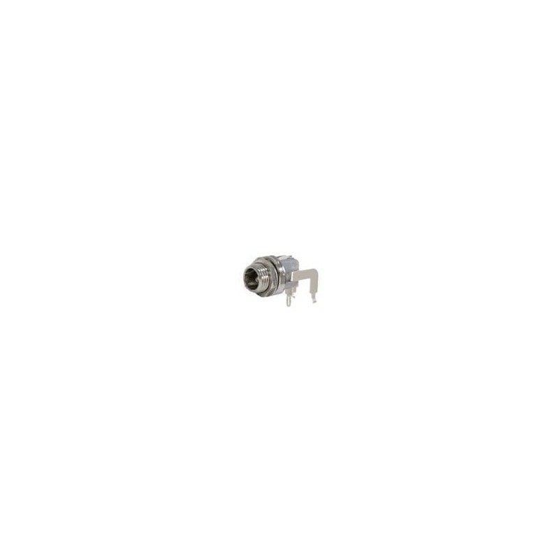 1 pcs : 721RAHLP - DC Power Connectors Low Profile RAPC Mount DC Power Jack, 2.1mm Center Pin, Short Bushing, High Temp
