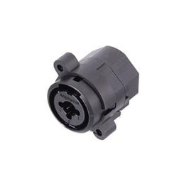 1 pcs : ACJC10HL BULK - XLR Connectors 1/4' XLR Dual Chassis Mount CType Stereo Horizontal PCB LLatchless Switching XLR