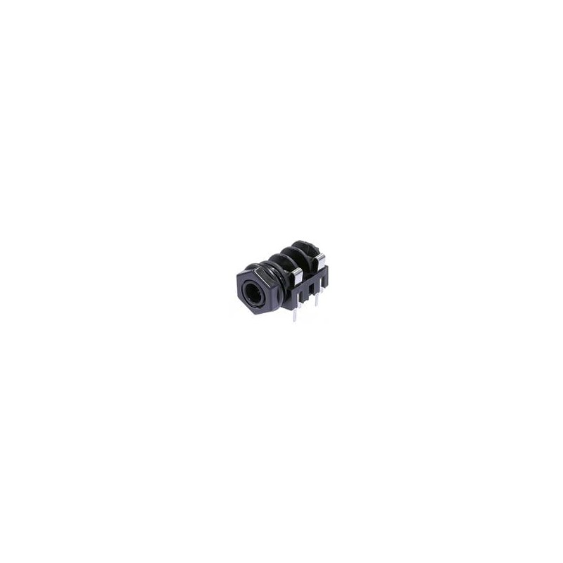 1 pcs : NMJ4HFD3 - Phone Connectors 1/4' MONO JACK SWTCH FULL THREAD NOSE