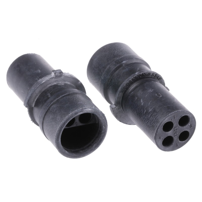 5 pcs - ITT Cannon Circular Connector, 4 Contacts, Cable Mount, Plug, Male, IP67, Sure Seal Series