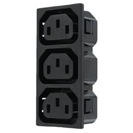 1 pcs : 742W-15/20 - AC Power Entry Modules 4 POS OUTLET SOLDER TAB