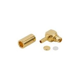 1 pcs : 262102 - RF Connectors / Coaxial Connectors MMCX RIGHT ANGLE PLUG STANDARD CABLE