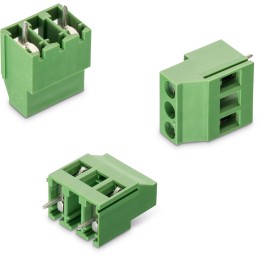 5 pcs - Wurth Elektronik 2536 Series PCB Terminal Block, 2-Contact, 10.16mm Pitch, Through Hole Mount, 1-Row, Solder Terminatio