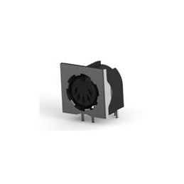 1 pcs : 5212044-1 - Circular DIN Connectors C-DIN 05P REC R/A T/H