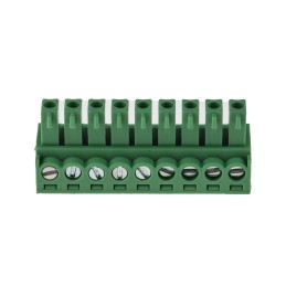 5 pcs - RS PRO 3.81mm Pitch 9 Way Right Angle Pluggable Terminal Block, Plug, Through Hole, Screw Termination
