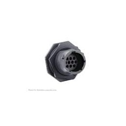 1 pcs : UTSX71210P - Standard Circular Connector Jam nut receptacle, without backshell, for 10 male contacts, IP68/69K