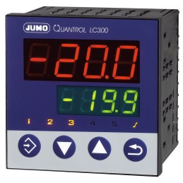 1 pcs - Jumo QUANTROL PID Temperature Controller, 96 x 96mm, 2 Output Analogue, 20 - 30 V ac/dc Supply Voltage