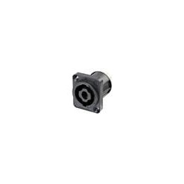 1 pcs : NL4MPXX-UC - Loudspeaker Connectors Receptacle speakON 4 pole - square flange - V-0 insert - upper current