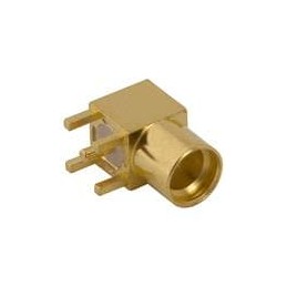 1 pcs : 262105-11 - RF Connectors / Coaxial Connectors MMCX RA PCB Jack Through Hole, 50 Ohm