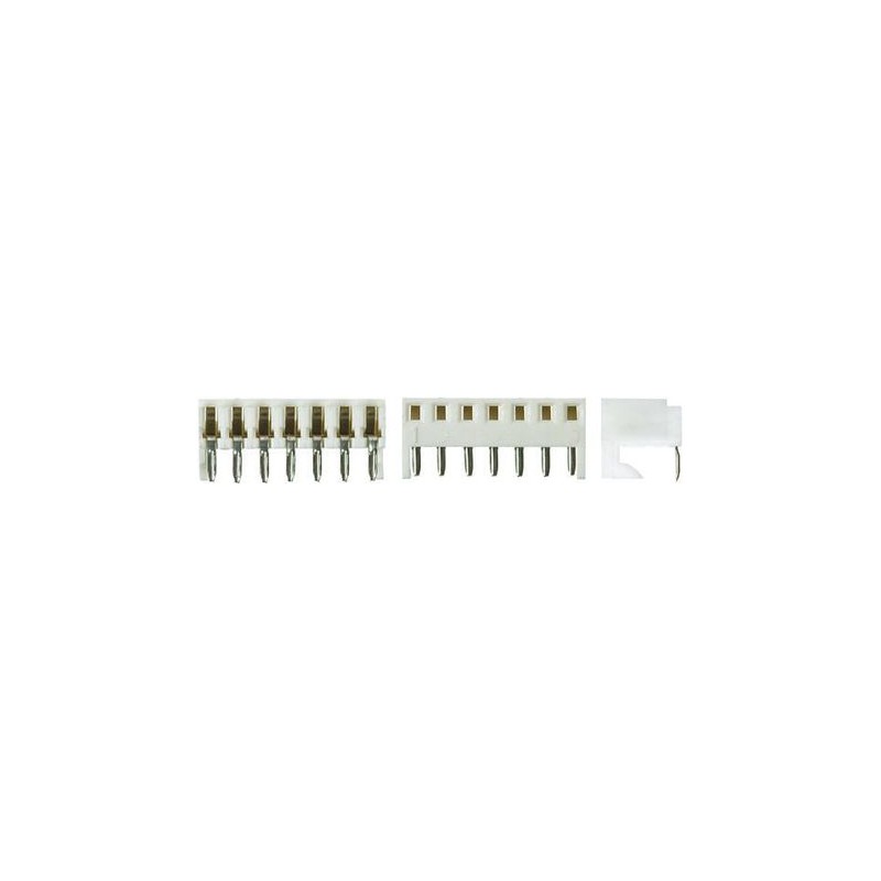 5 pcs - Molex KK 254 Series Right Angle Through Hole Mount PCB Socket, 7-Contact, 1-Row, 2.54mm Pitch, Solder Termination