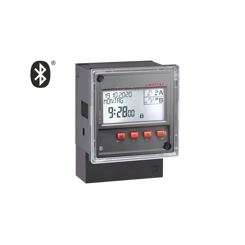 1 pcs - Muller Digital Time Switch 12 V ac/dc, 2-Channel