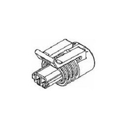 1 pcs : 12162199 - Automotive Connectors 2P FEM CONN ASSY MED GRY 150.2 SERIE