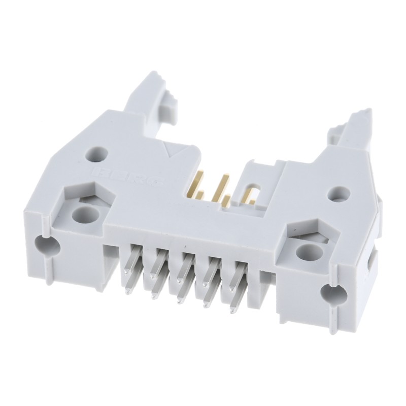 5 pcs - Amphenol Communications Solutions Quickie Series Straight Through Hole PCB Header, 10 Contact(s), 2.54mm Pitch, 2