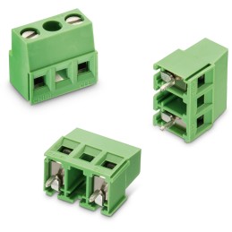 5 pcs - Wurth Elektronik 2168 Series PCB Terminal Block, 2-Contact, 10mm Pitch, Through Hole Mount, 1-Row, Solder Termination